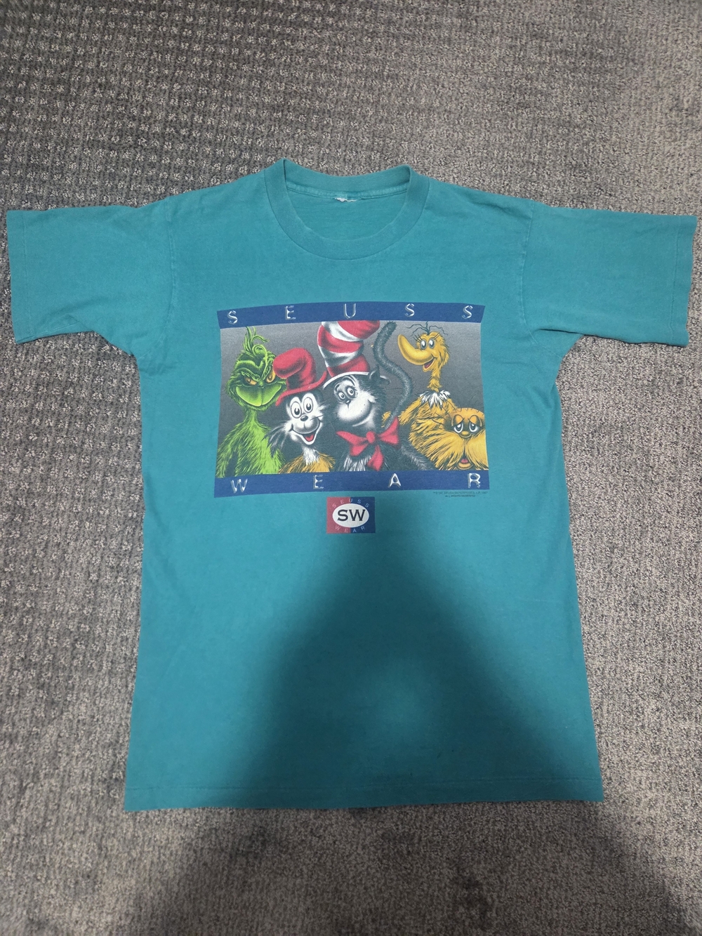 Teal Dr. Seuss Character Graphic Tee